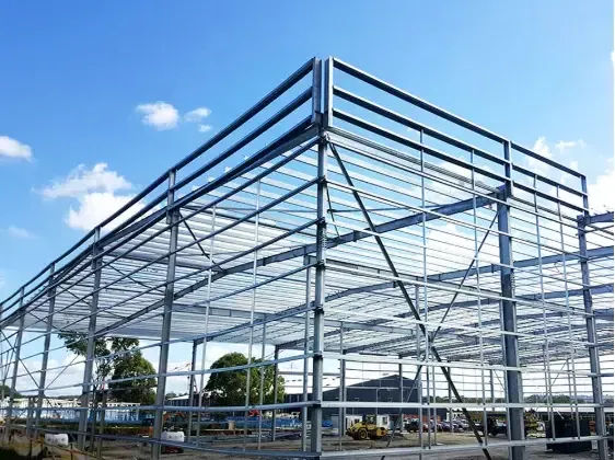 Praktisches und schönes Prefab -Metallstahlgebäude für Lagerhaus